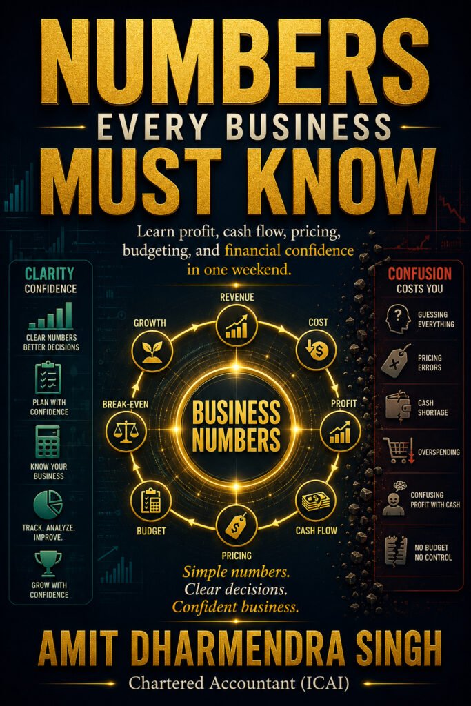 Numbers Every Business Must Know book cover about profit, cash flow, pricing and financial confidence
